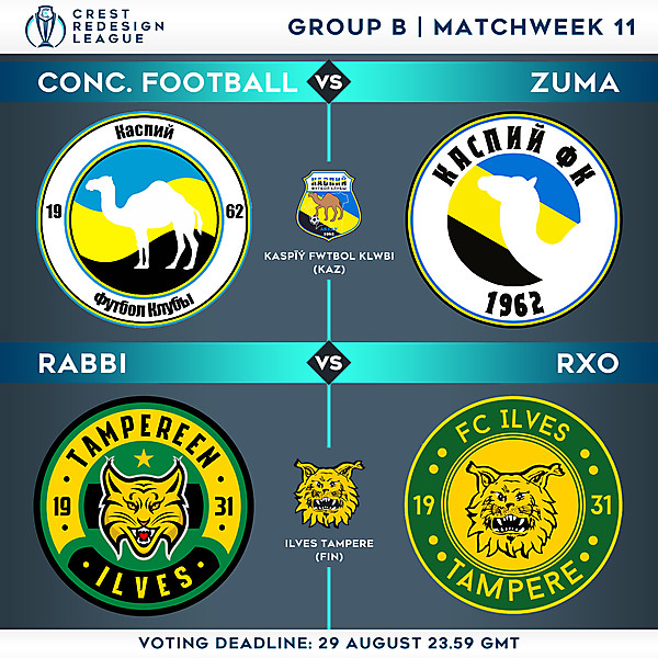 Group B - Matchweek 11 - Voting
