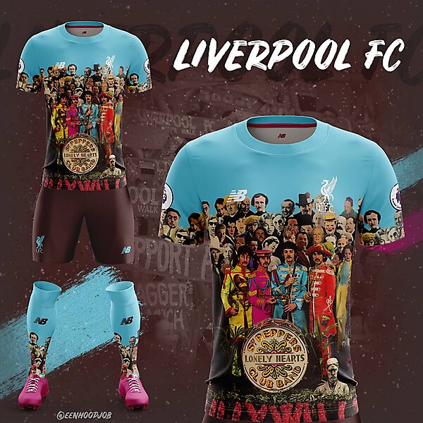 Liverpool x the Beatles away kit