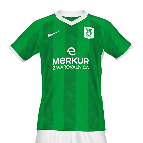Olimpija Ljubljana home kit by @feliplayzz