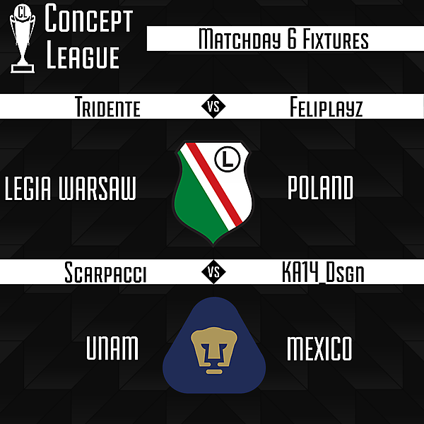 Second League Matchday 6 Fixtures