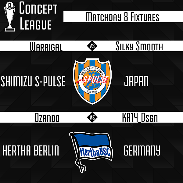 Premier League/Second League Matchday 8 Fixtures