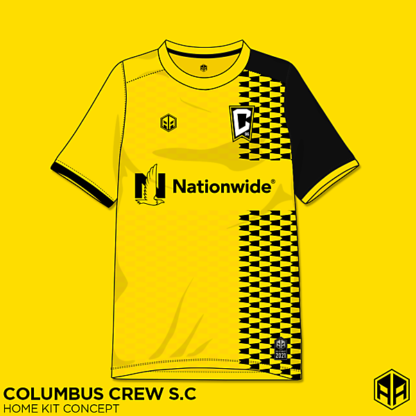 Columbus Crew S.C home kit concept