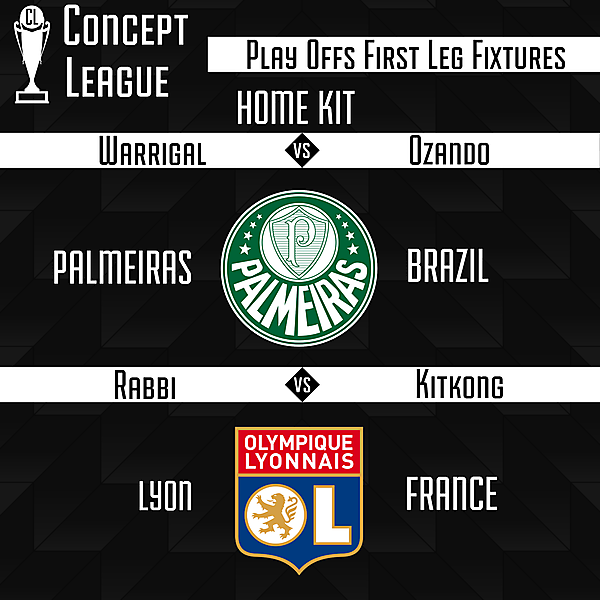 Promotion/Relegation Play Offs Semi Finals First Leg Fixtures