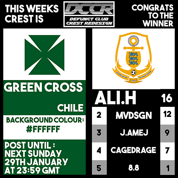DCCR10 - Green Cross