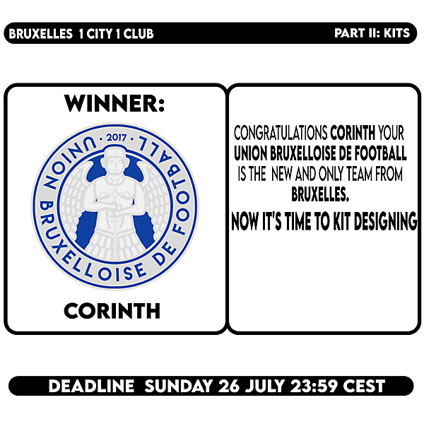 1 CITY 1 CLUB - BRUXELLES - PART II - KITS