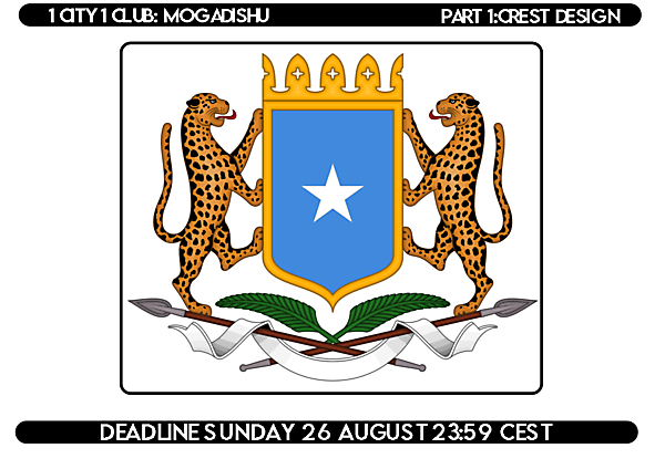 1 CITY 1 CLUB |MOGADISHU | CREST DESIGN