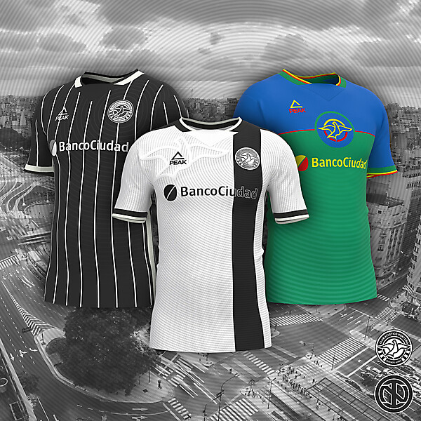 Club Atlético Porteño | Home, Away and Third Kits