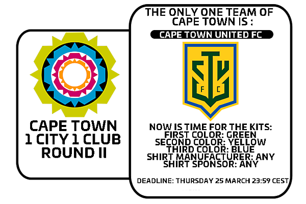 1 CITY 1 CLUB - CAPE TOWN - PART II - KITS