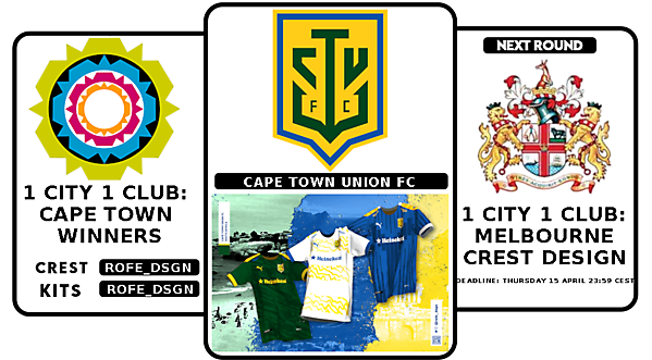 1 CITY 1 CLUB - WINNERS & NEXT ROUND - MELBOURNE - CREST DESIGN