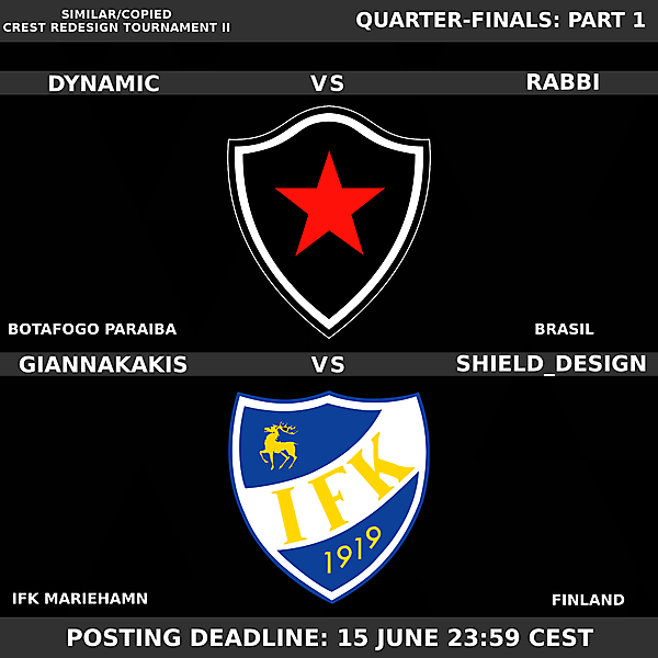 Quarter-finals Part I - Matches 3 & 4