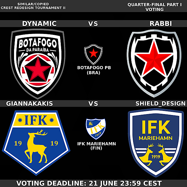 Quarter-finals Part I - Matches 3 & 4 Voting