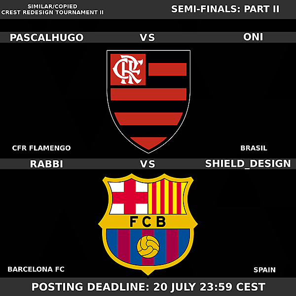 Semi-finals Part II - Matches 1 & 2