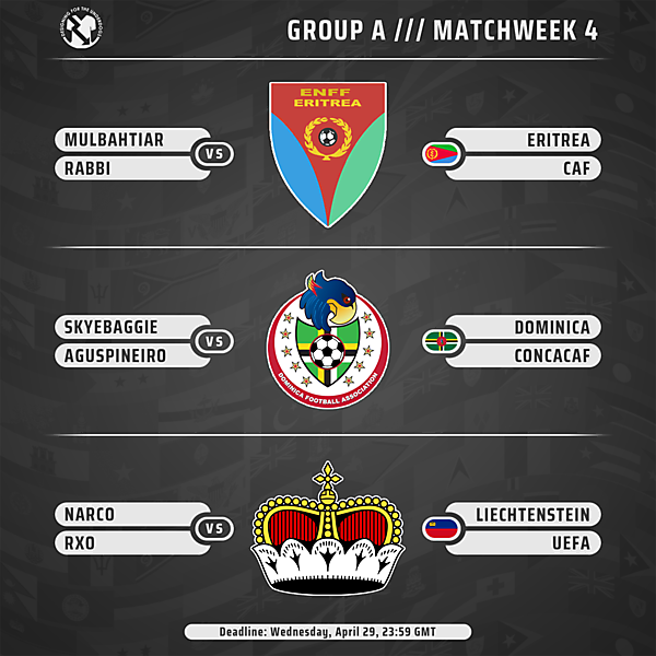 Week 4 // Group A // Matches