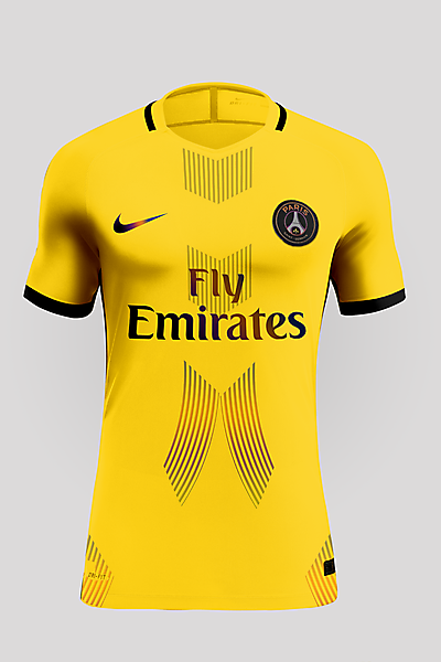 PSG Yellow Iridescent jersey