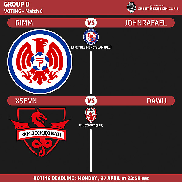 Group D - Voting - Match 6