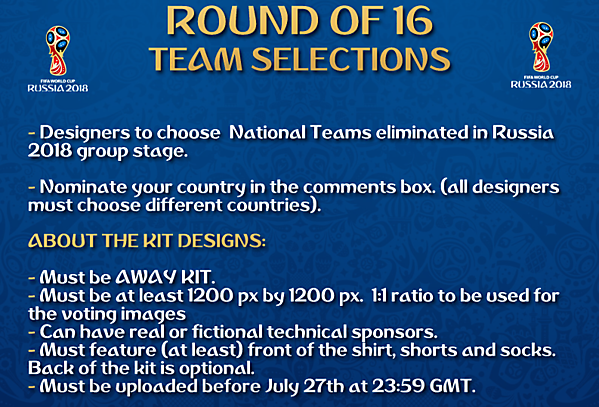 [Round of 16] Team Selections