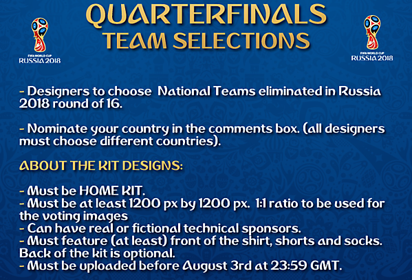 [QuarterFinals] Team Selections
