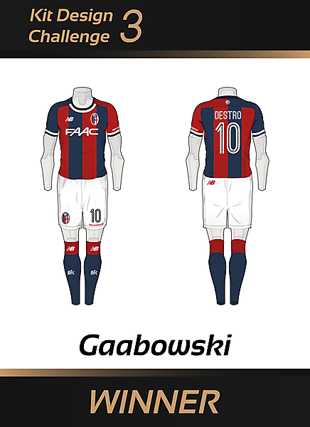 WINNER - Kit Design Challenge 3 - Bologna Home Kit