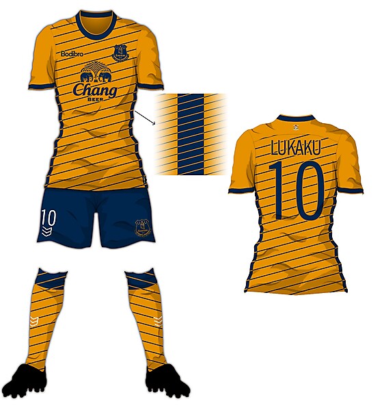 Bodibro Edge Template - Everton Away Shirt