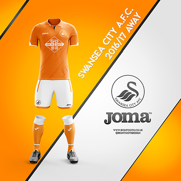 Swansea Joma Away Home 16/17