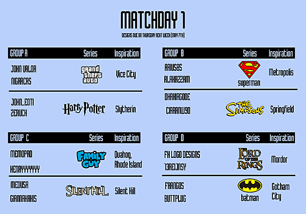 Matchday 1 Fixtures!