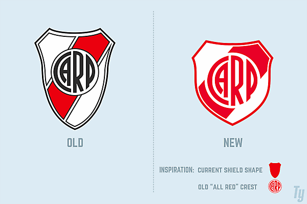 CA River Plate - new crest