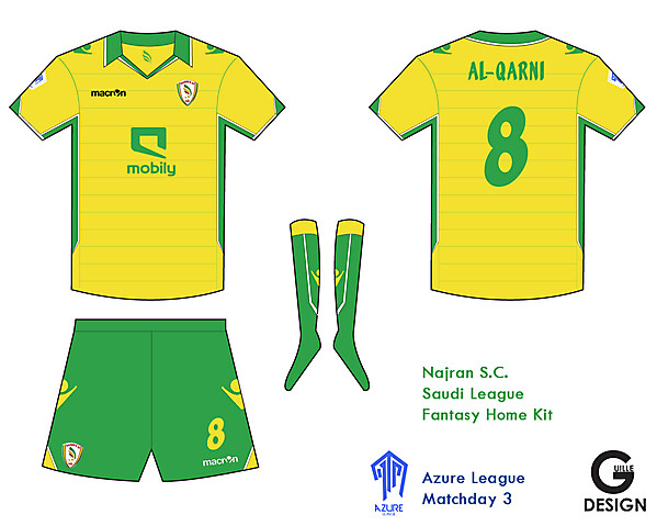 Najran S.C. Kit - Azure League Matchday 3