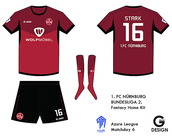 1.FC Nurnburg Kit- Azure League Matchday 6