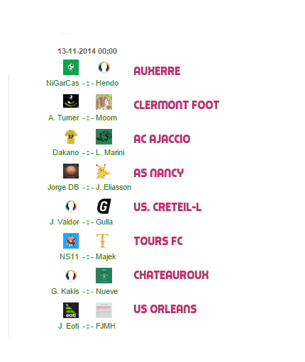 Matchday 7 Draw : Crimson League