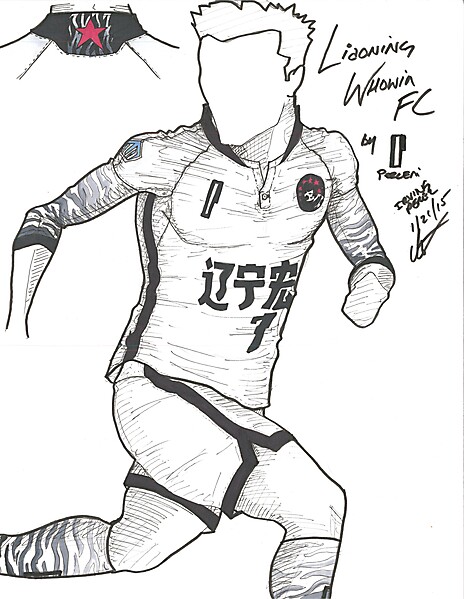 DFL - MD8 - vs Memopad - Liaoning Whowin FC Away kit By Perceni