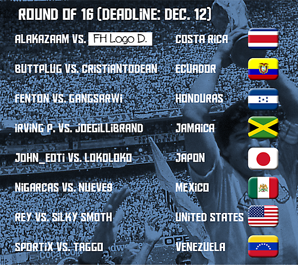 Round of 16 (Updated)