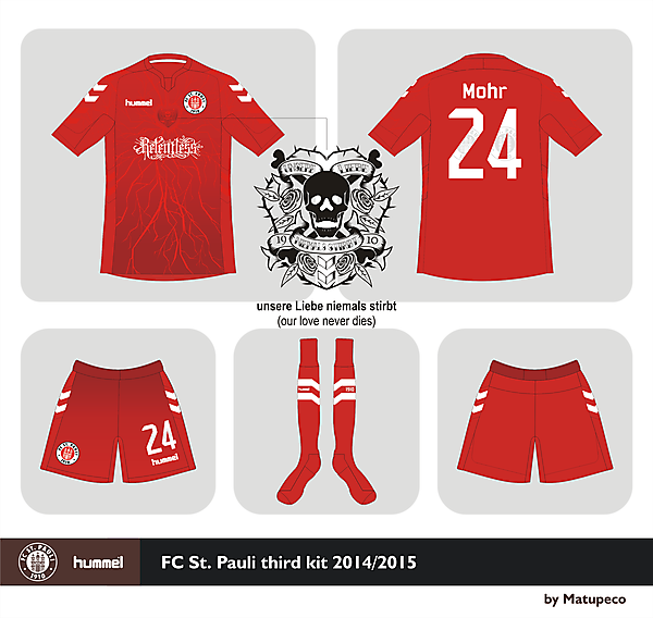 St. Pauli x Hummel third shirt 2014 2015