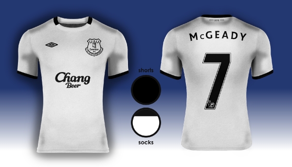 Everton F.C. Umbro Away Kit 14/15