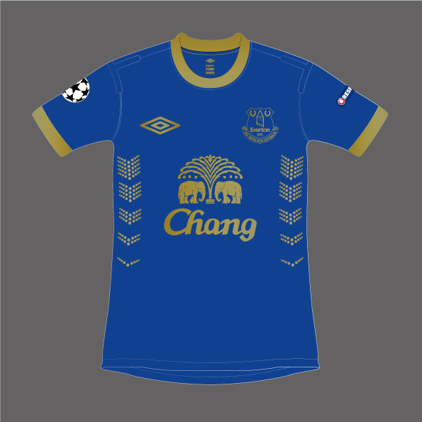 Everton Home Kit 2014/15 Champions League