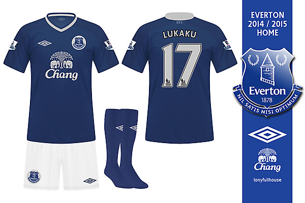 Everton 2014 / 2015 Home Kit