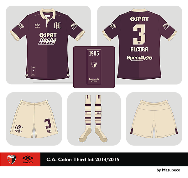 Club A. Colón Third kit 2015 2015