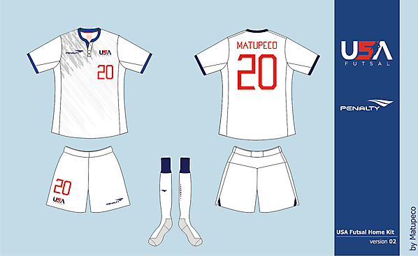 USA Futsal Home kit Version 02