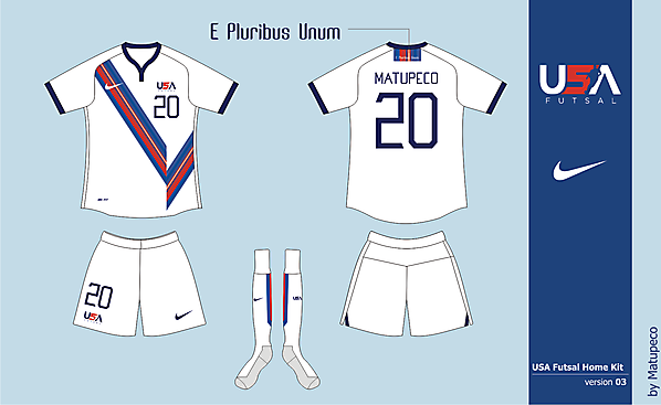 USA Futsal Home kit Version 03