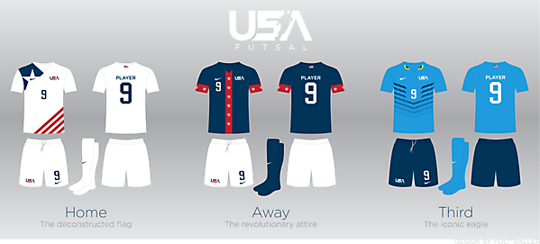 USA Futsal Comp | Home, Away, Third