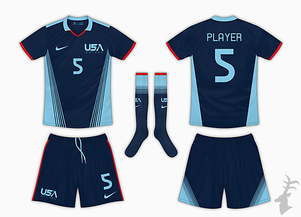 USA Futsal Kit Set - Third
