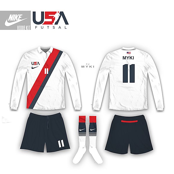 Usa Futsal Home Kit