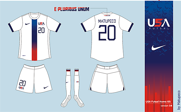 USA Futsal Home kit Version 04