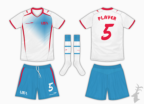 USA Futsal Home Kit - Vibrant Colours