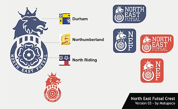 North East Futsal Crest version 03