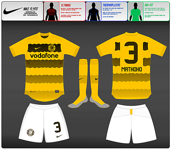 (2) Nike Fly-Fit  : Kaizer Chiefs