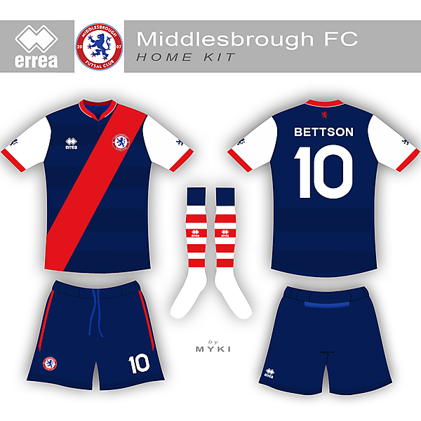 Middlesbrough Futsal Club Home Kit