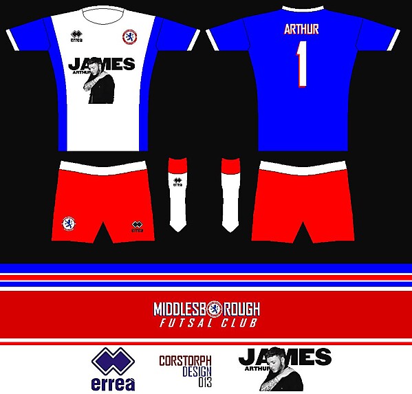 Middlesbrough Futsal - James Arthur Kit