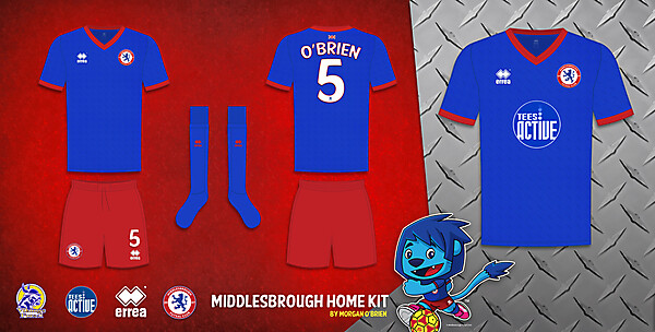Middlesbrough Home Kit 002 by Morgan OBrien