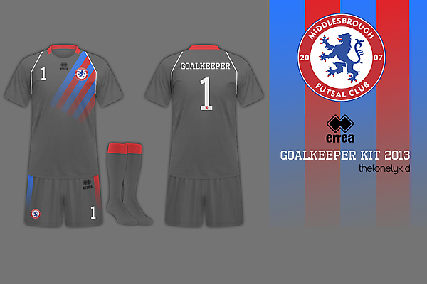 Middlesbrough Futsal Goalkeeper Kit 2013