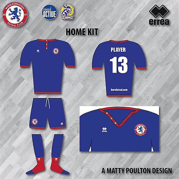 Errea Boro Futsal Kit Home